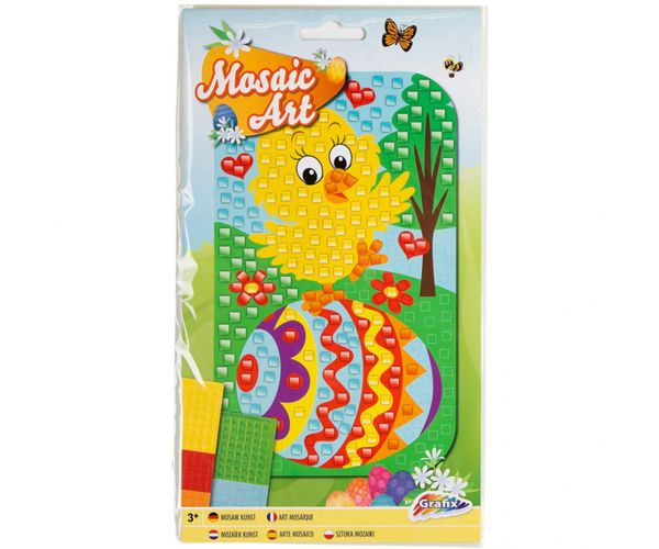 Grafix: Set pentru realizarea unui mozaic de Paște, în două variante, 1 buc.