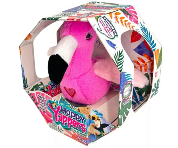 Happy Yappers pluș interactiv Flamingo