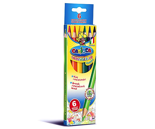 Háromszög Jumbo színes ceruza szett 6db - Carioca