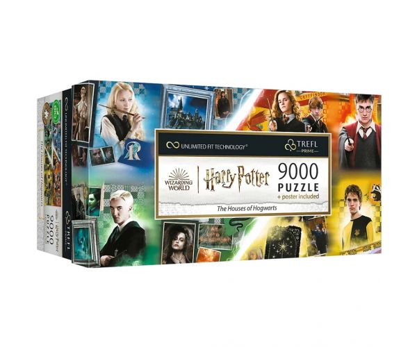 Harry Potter: Casele de la Hogwarts puzzle UFT de 9000 de piese - Trefl