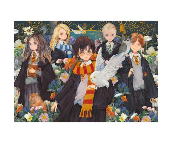 Harry Potter prietenie magică puzzle premium plus quality 1000 de piese - Trefl