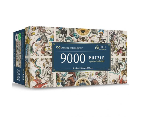 Hărți astronomice antice puzzle UFT de 9000 de piese - Trefl