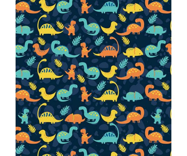 Hârtie de împachetat cu dinozauri 100x70cm