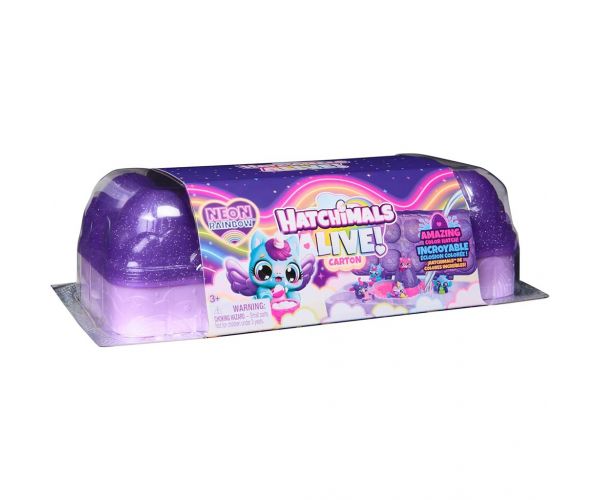 Hatchimals Alive!: Suport pentru Ouă Neon Rainbow - Spin Master