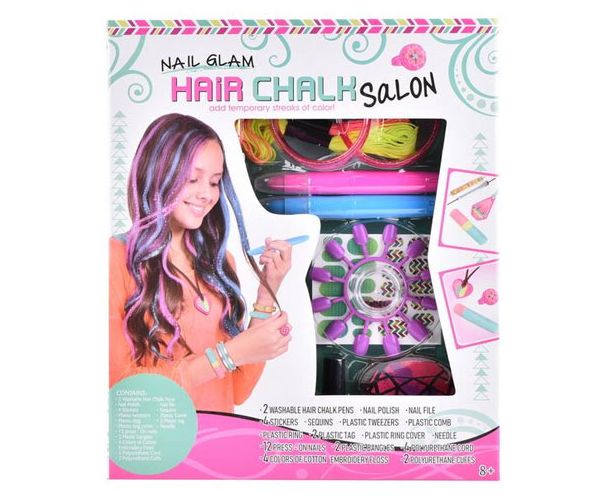 Hair Chalk szépség szett hajkrétával és kiegészítőkkel