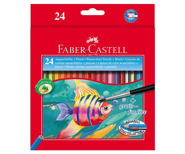 Faber-Castell: Halas aquarell színes ceruza 24db-os