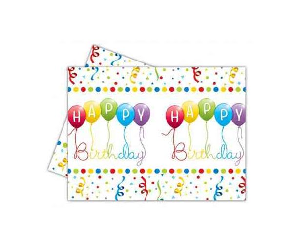 Happy Birthday műanyag asztalterítő 120x180cm-es