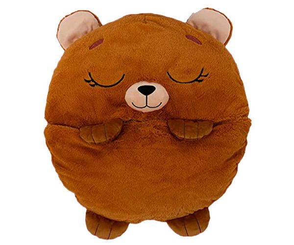 Happy Nappers: Ursuleț maro pernă sac de dormit 137cm