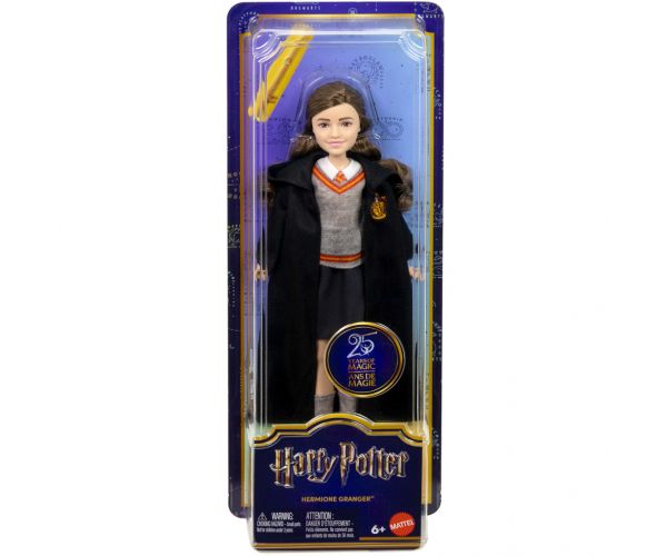 Harry Potter: Păpușă Hermione Granger în robă cu baghetă magică - Mattel