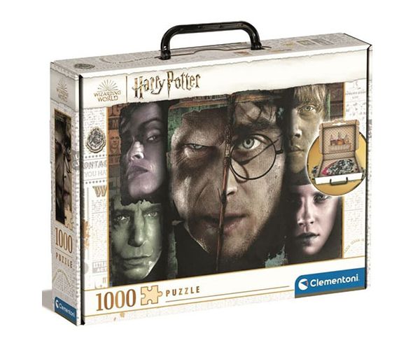 Harry Potter și Lordul întunecat 1000 bucăți puzzle în valiză - Clementoni
