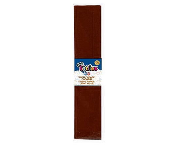 Krepp papír barna színben 50x200cm