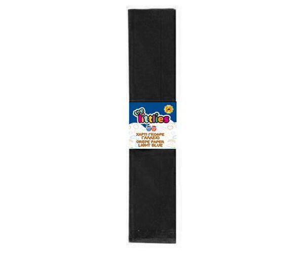 Krepp papír fekete színben 50x200cm