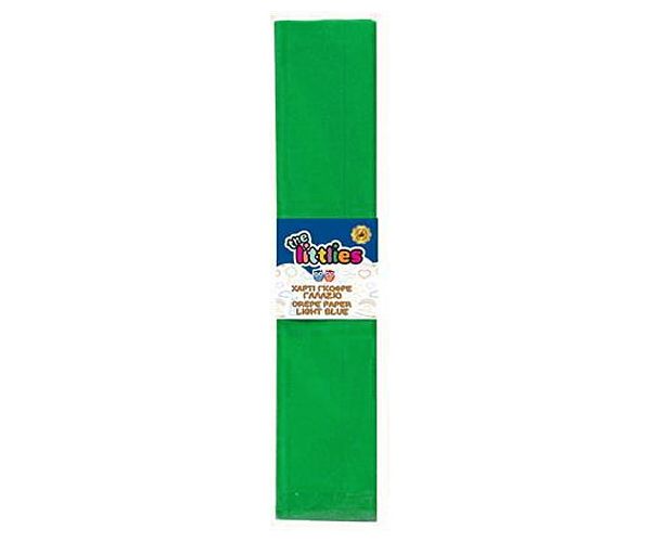 Krepp papír zöld színben 50x200cm