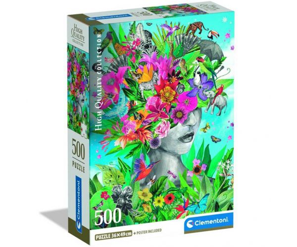 Head in the Jungle HQC 500 de piese puzzle - Clementoni