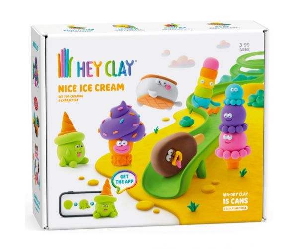 Hei, Clay: Set mare de plastilină cu tematică de înghețată