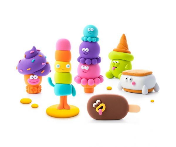 Hei, Clay: Set mare de plastilină cu tematică de înghețată