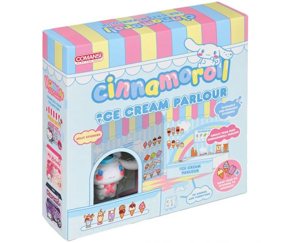 Hello Kitty: Figurină Cinnamoroll gelaterie cu casă lipibilă cu autocolante - Comansi