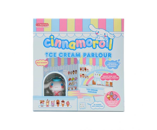 Hello Kitty: Figurină Cinnamoroll gelaterie cu casă lipibilă cu autocolante - Comansi