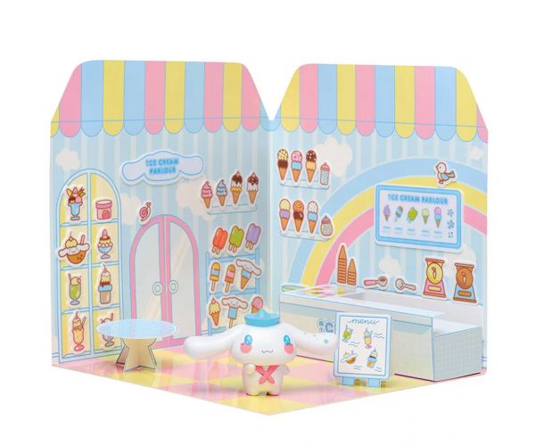 Hello Kitty: Figurină Cinnamoroll gelaterie cu casă lipibilă cu autocolante - Comansi