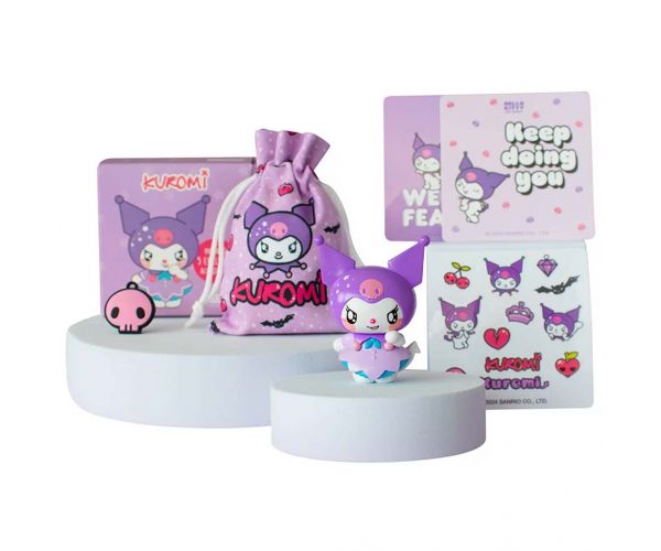 Hello Kitty: Figurina Kuromi în cutie cu accesorii 6cm