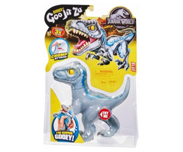 Heroes of Goo Jit Zu Jurassic World Kék Velociraptor játékfigura