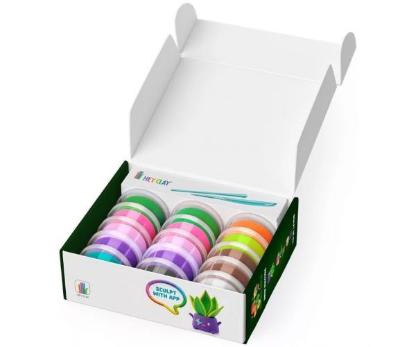 Hey Clay: Plant Folks set de plastilină cu figurine de plante – set de 15 bucăți