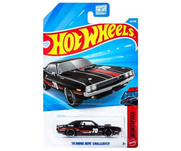 Hot Wheels: 70 Dodge Hemi Challenger mașinuță 1/64 - Mattel