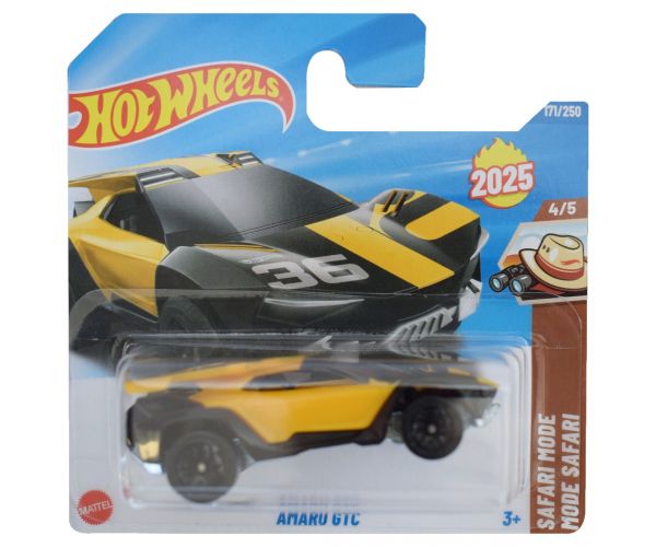 Hot Wheels: Amaru GTC sárga kisautó 1/64 - Mattel