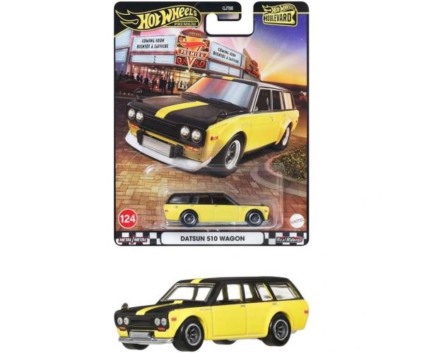 Hot Wheels Boulevard: Datsun 510 break, mașinuță 1/64 - Mattel