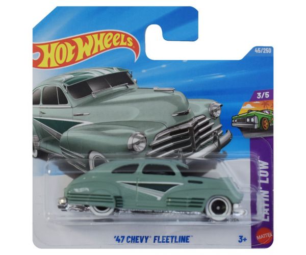 Hot Wheels: Chevy Fleetline ’47 verde, maşinuţă 1/64 - Mattel