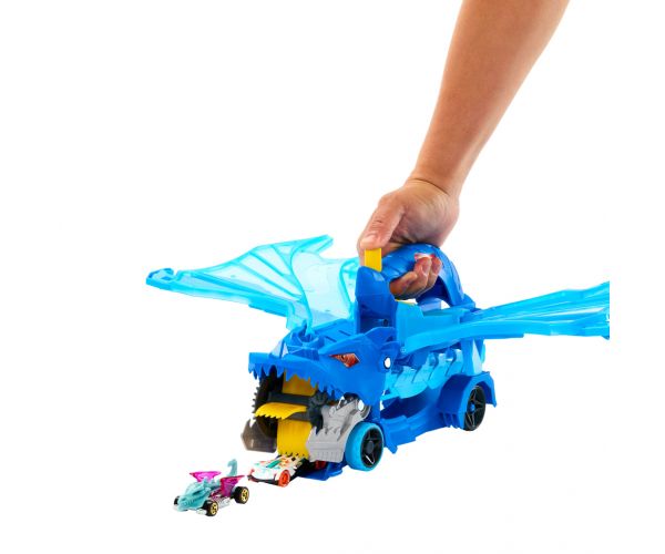 Hot Wheels City: Sárkányjárgány autószállító - Mattel