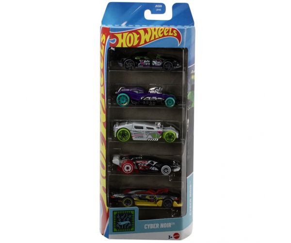 Hot Wheels: Cyber Noir 5 db-os kisautó szett 1/64 – Mattel