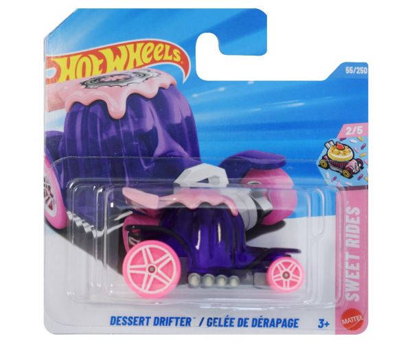 Hot Wheels: Dessert Drifter / Gelée De Dérapage, mașinuță mică mov 1/64 - Mattel