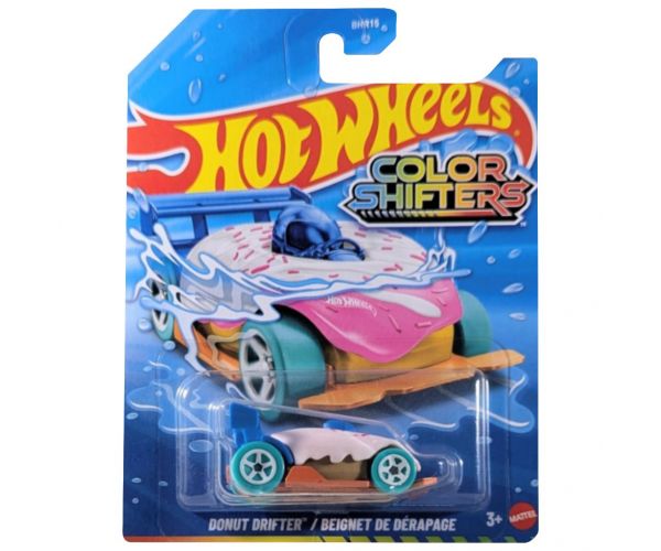 Hot Wheels: Donut Drifter mașinuță de jucărie care își schimbă culoarea 1/64 - Mattel