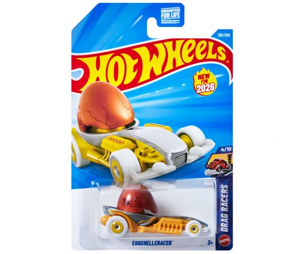 Hot Wheels: Eggshelleracer mașinuță 1/64 - Mattel