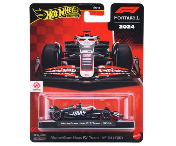 Hot Wheels Formula 1: MoneyGram Haas VF-24 (#20) mașinuță 1/64 - Mattel