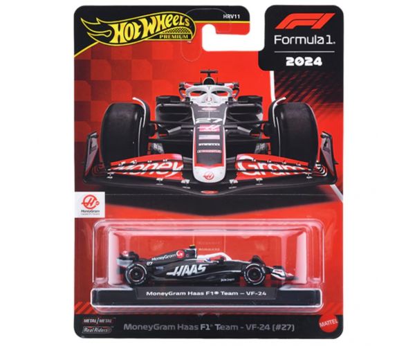 Hot Wheels Formula 1: MoneyGram Haas VF-24 (#27) mașinuță 1/64 - Mattel