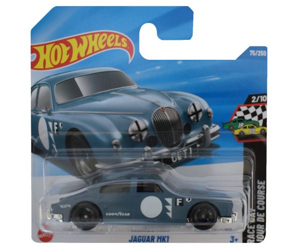 Hot Wheels: Jaguar MK1 szürke kisautó 1/64 - Mattel