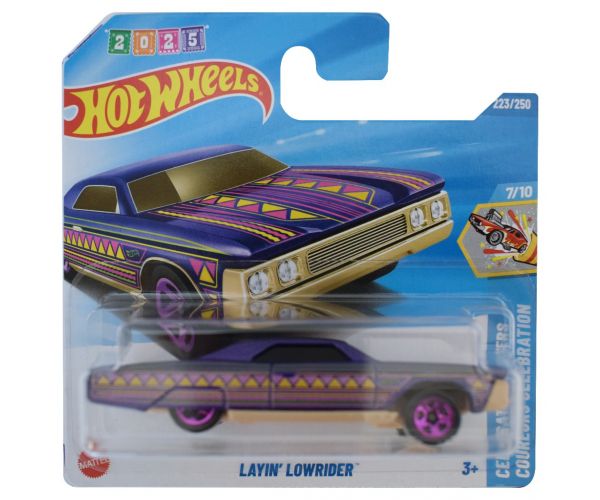 Hot Wheels: Layin' Lowrider lila kisautó 1/64 - Mattel