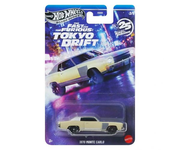Hot Wheels: Mașinuță Monte Carlo 1970 Fast & Furious, scară 1/64 - Mattel