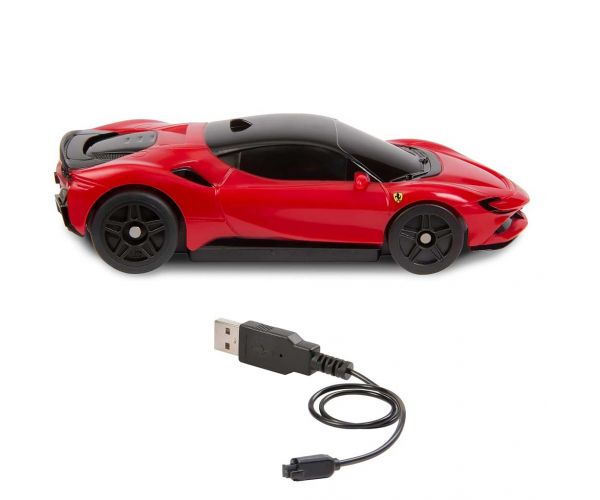 Hot Wheels: Mașinuță RC Ferrari cu telecomandă 1/64 - Mattel
