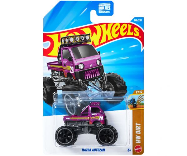 Hot Wheels: Mazda Autozam mașinuță mov 1/64 – Mattel