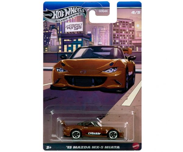Hot Wheels: Mazda MX-5 Miata ’15 mașinuță clasică 1/64 - Mattel