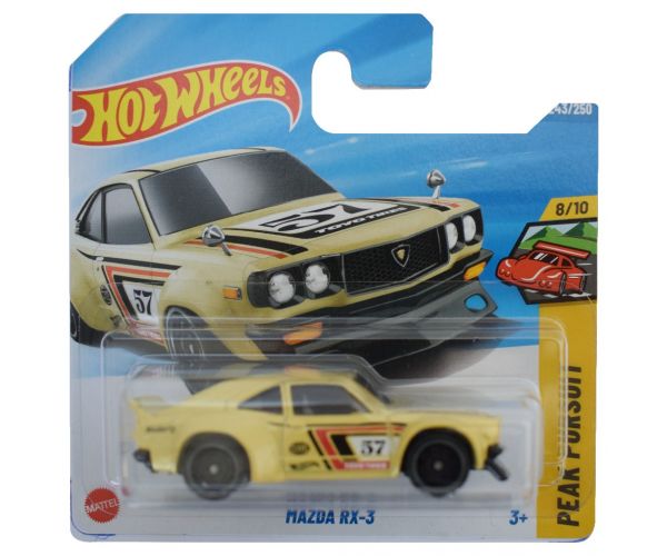 Hot Wheels: Mazda RX-3 sárga kisautó 1/64 - Mattel