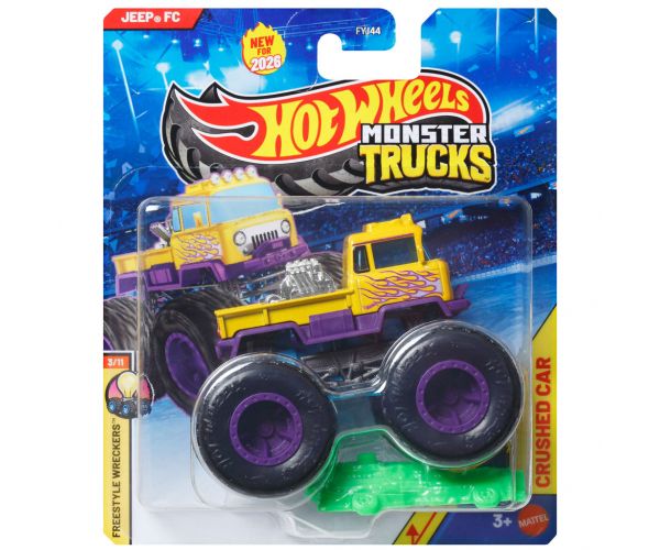 Hot Wheels Monster Trucks: Jeep FC, mașinuță Monster 1/64 - Mattel