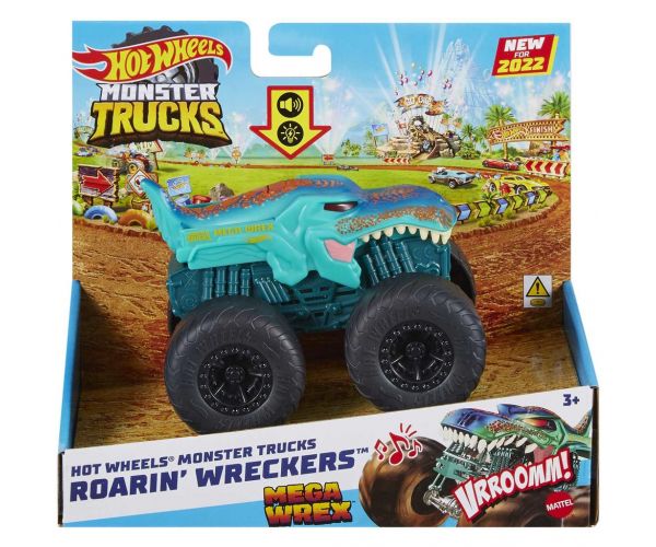 Hot Wheels Monster Trucks: Mega Wrex mașină monstru cu efecte de lumină și sunet 1/43 - Mattel