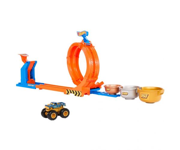 Hot Wheels Monster Trucks: 50. évfordulós Bigfoot hurokpálya - Mattel