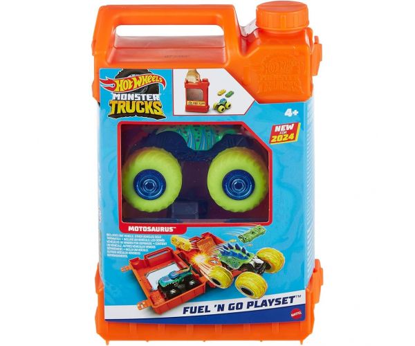 Hot Wheels Monster Trucks: Set de joacă canistră de benzină - Mattel