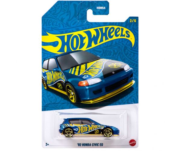 Hot Wheels Pearl & Chrome: 92 Honda Civic EG mașinuță 1/64 - Mattel
