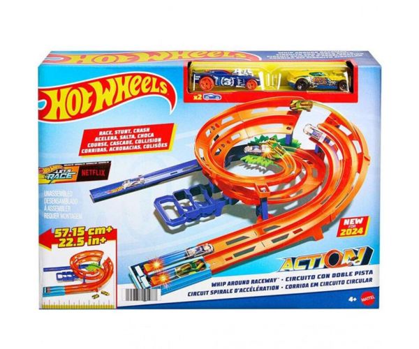 Hot Wheels: Duplasávos versenypálya 2db versenyautóval - Mattel